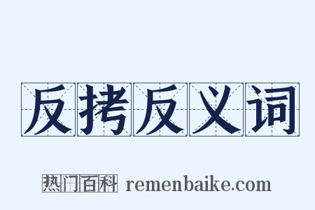 反拷反义词是什么意思的图片